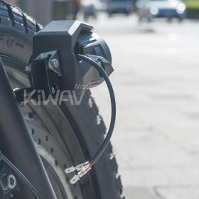 motorcycle 3 Inch 8W round LED fog light with a bracket and wiring kits