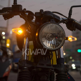 バイク用LEDウインカー　クリア・ビズブル360　透明燈体　ECE認証　4個セット