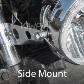 5-3/4 inch SAE headlight chrome side mount