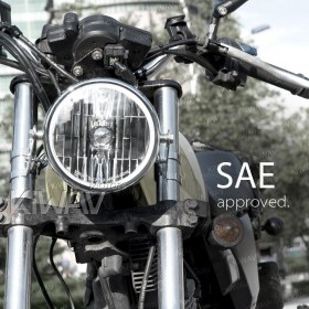 5-3/4 inch SAE headlight chrome side mount