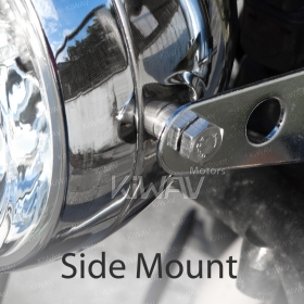 5-3/4 inch ECE RHD side mount headlight chrome