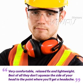 General purpose safety glasses VA200 black  frame clear lens 10 pcs VAWiK