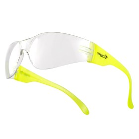 Contemporary safety glasses VA780 neon yellow frame clear lens 10 pcs VAWiK