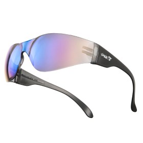 Contemporary safety glasses VA780 black frame blue mercury lens 10 pcs VAWiK