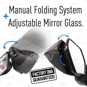 OEM replacement mirror with turn signal compatible with Kawasaki Ninja ZX-10R LH