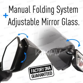 OEM replacement mirrors with turn signal compatible with Kawasaki Ninja ZX-10R a pair