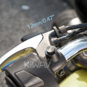 バイクミラー穴埋めボルト　黒　M10正ネジと逆ネジ