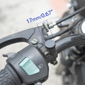 mirror hole block-offs glossy black compatible with M10 Yamaha