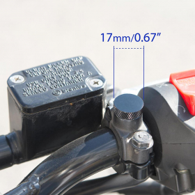 mirror hole block-offs glossy black for both hand M10 reverse thread