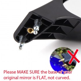 OEM replacement mirror FA-252 compatible with Cagiva Ducati black 1 piece RH