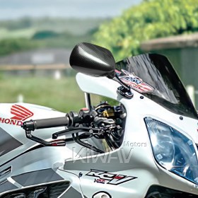 OEM replacement mirror FH-232 carbon look compatible with Honda CBR900RR 2000~2003 RH