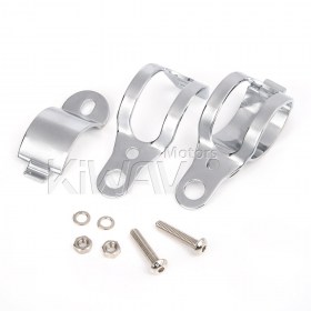 Motorcycle Indicator turn signal Bracket Clamp chrome for 30-39mm fork