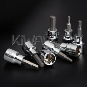 40PCS SAE 3/8 Dr. Socket Set Tool Kit compatible with Harley-Davidson