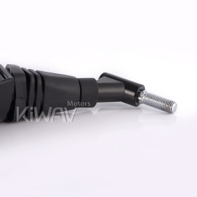Brick black mirrors for 8mm scooters and motorcycles