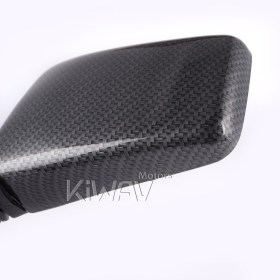 バイクミラー　ブリック　カーボンの模様　左側　M10 1.5ピッチ　BMWに適用