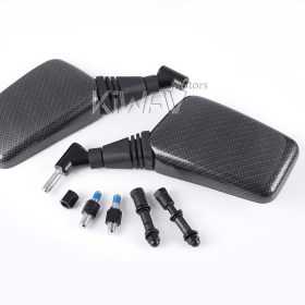 Brick carbon mirrors a pair compatible with Harley Davidson