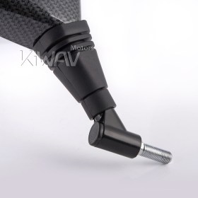 Brick carbon 10mm mirrors a pair for motorcycle