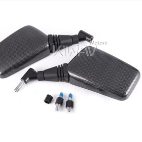 Brick carbon 10mm mirrors a pair for motorcycle