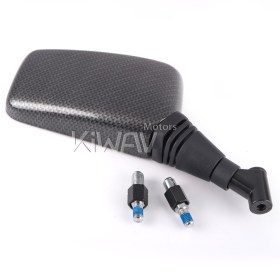 Brick carbon 10mm mirror RH for motorcycle