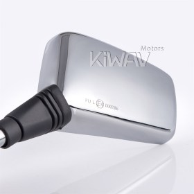 Brick chrome 10mm mirrors a pair for motorcycle