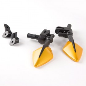 Elf golden bar end mirrors for bicycle a pair