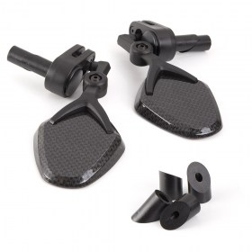 Petal carbon bar end mirrors for bicycle a pair