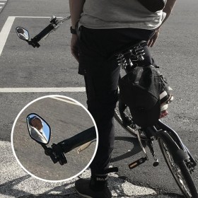 Petal carbon bar end mirrors for bicycle a pair