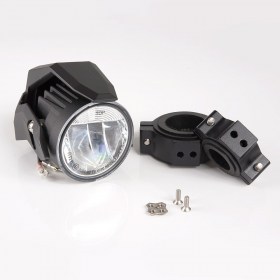 Round LED fog auxiliary light for motorcycle