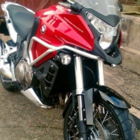 Round LED fog auxiliary light for motorcycle