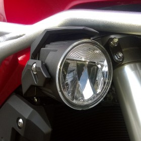 Round LED fog auxiliary light for motorcycle