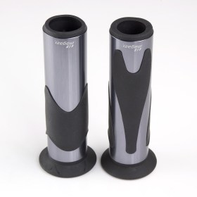 Lava black gray grips of a pair 25 mm and 22 mm