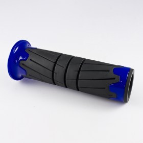 Wheel black grips with blue trim of a pair 25 mm and 22 mm