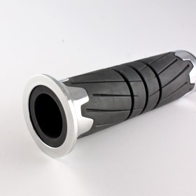 Wheel black grips with chrome trim of a pair 25 mm and 22 mm
