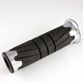 Wheel black grips with chrome trim of a pair 25 mm and 22 mm