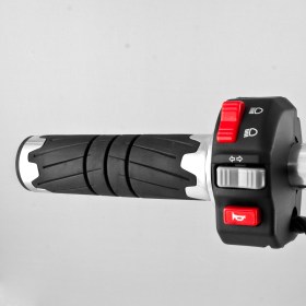 Wheel black grips with chrome trim of a pair 25 mm and 22 mm