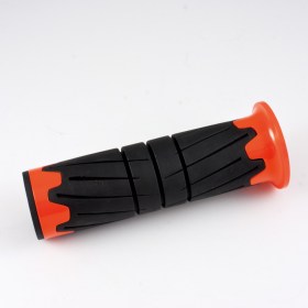 Wheel black grips with orange trim of a pair 25 mm and 22 mm