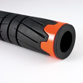 Wheel black grips with orange trim of a pair 25 mm and 22 mm