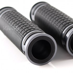 Cyber grips anodized aluminum dark grey trim 22mm 2pcs