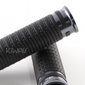 Cyber grips anodized aluminum dark grey trim 22mm 2pcs