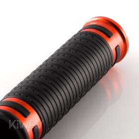Cyber grips anodized aluminum orange trim 22mm 2pcs