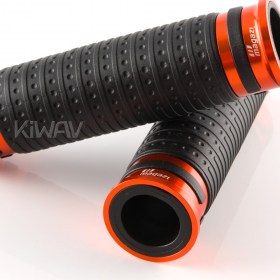 Cyber grips anodized aluminum orange trim 22mm 2pcs