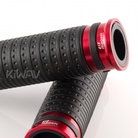 Cyber grips anodized aluminum red trim 22mm 2pcs