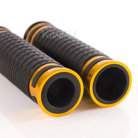 Cyber grips anodized aluminum gold trim a pair 25mm&22mm
