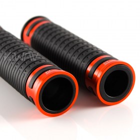 Cyber grips anodized aluminum orange trim a pair 25mm&22mm