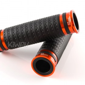 Cyber grips anodized aluminum orange trim a pair 25mm&22mm