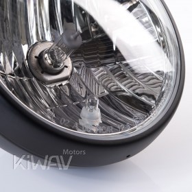 シリウス　NS-2209E　7インチ　バイク用ヘッドライト　黒　ECE認証