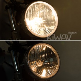 7 inch motorcycle headlight ECE chrome NS-2209E
