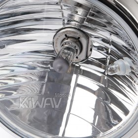 7 inch motorcycle headlight ECE chrome NS-2209E