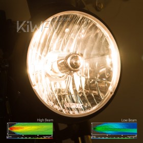 7 inch motorcycle headlight SAE black NS-2209S