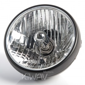 7 inch motorcycle headlight SAE black NS-2209S